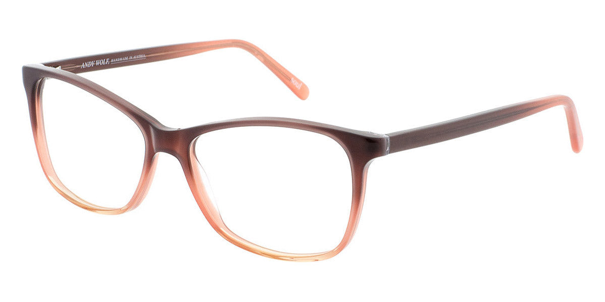 Andy Wolf® 5072 AW 5072 E 55 - Brown/Orange E Eyeglasses