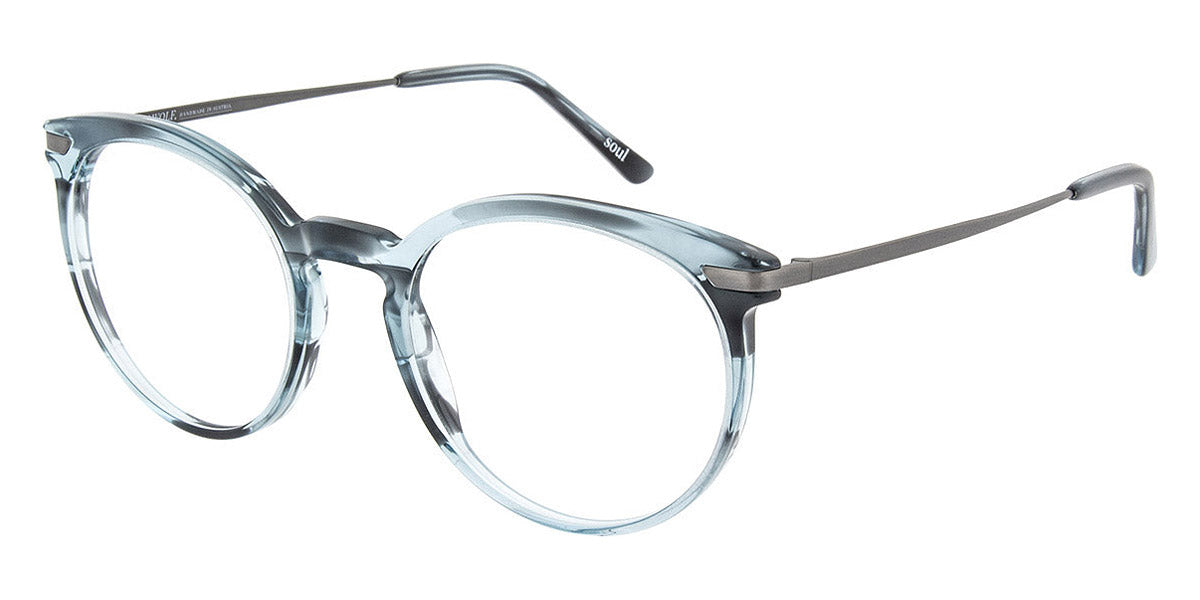 Andy Wolf® 5074 AW 5074 C 51 - Blue/Gun C Eyeglasses