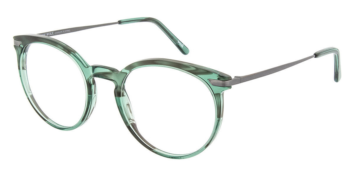 Andy Wolf® 5074 AW 5074 G 51 - Teal/Gun G Eyeglasses