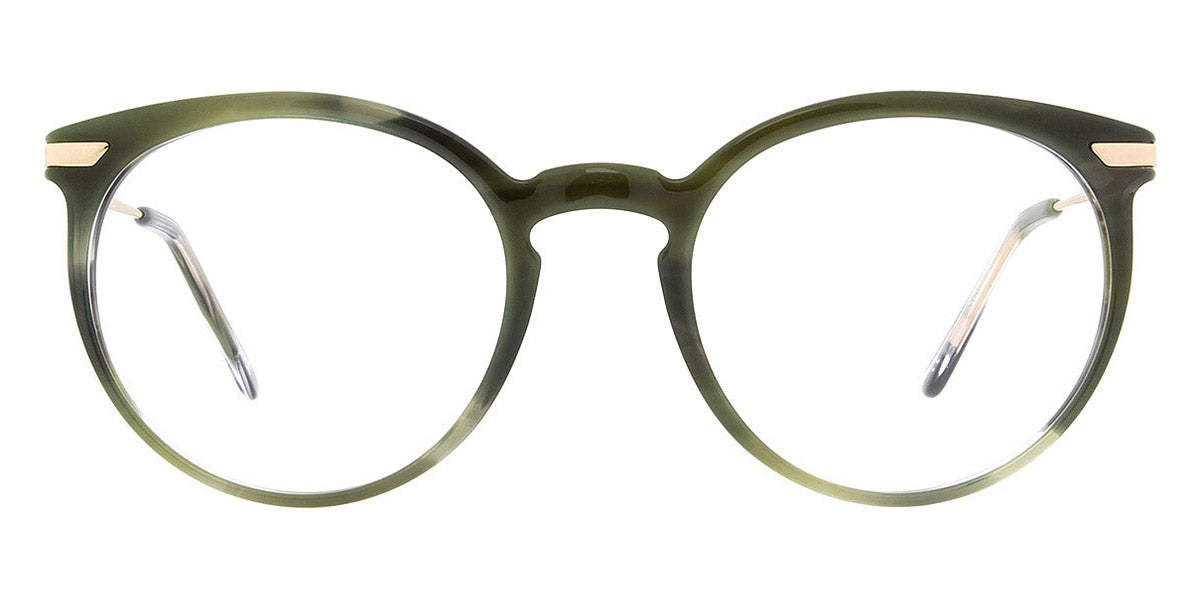 Andy Wolf® 5074 AW 5074 N 51 - Green/Gold N Eyeglasses