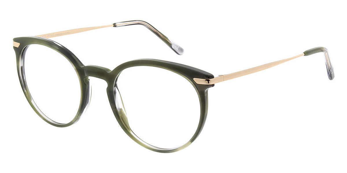 Andy Wolf® 5074 AW 5074 N 51 - Green/Gold N Eyeglasses