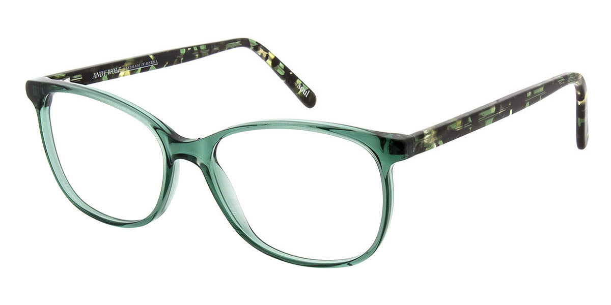 Andy Wolf® 5079 AW 5079 Q 52 - Teal/Brown Q Eyeglasses