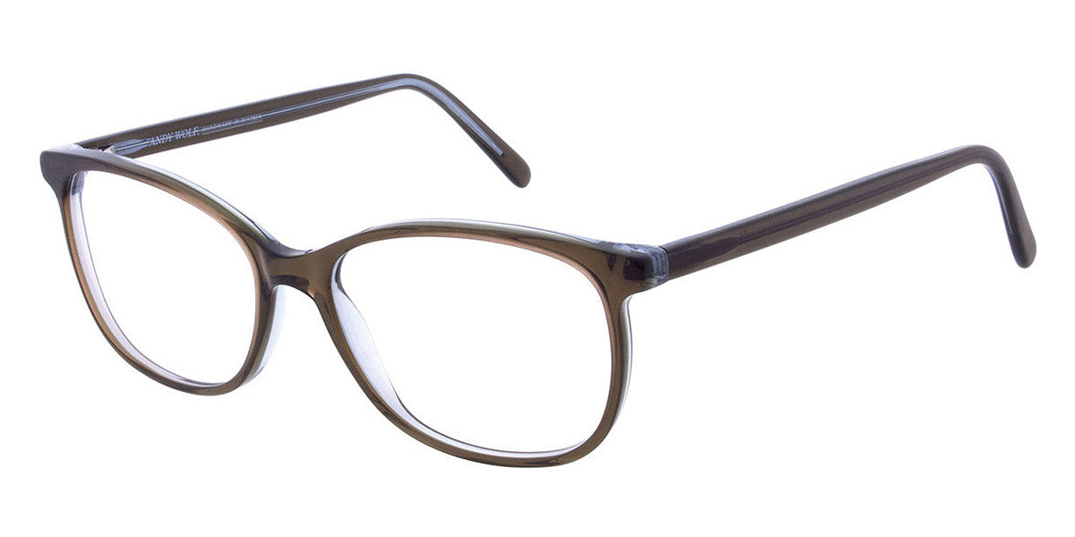 Andy Wolf® 5079 AW 5079 X 52 - Brown X Eyeglasses