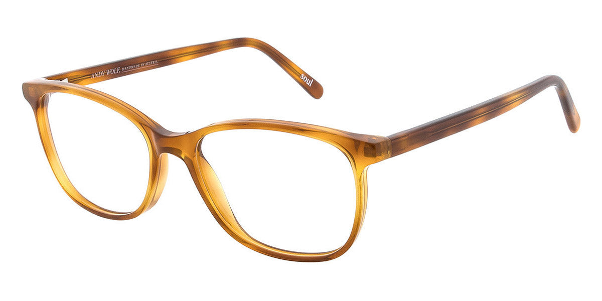 Andy Wolf® 5080 AW 5080 Q 50 - Orange/Brown Q Eyeglasses