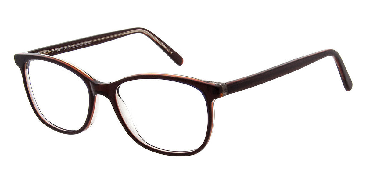 Andy Wolf® 5080 AW 5080 U 50 - Brown/Orange U Eyeglasses