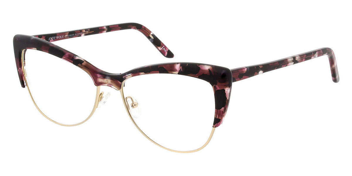 Andy Wolf® 5082 AW 5082 C 56 - Berry/Gold C Eyeglasses