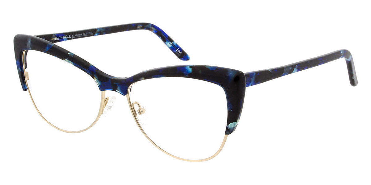 Andy Wolf® 5082 AW 5082 D 56 - Teal/Gold D Eyeglasses