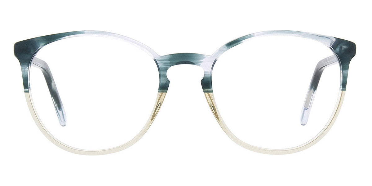 Andy Wolf® 5085 AW 5085 W 48 - Blue/Beige W Eyeglasses