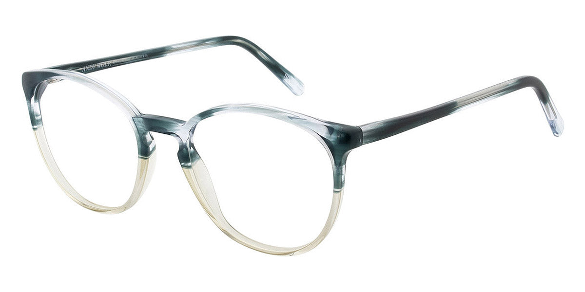 Andy Wolf® 5085 AW 5085 W 48 - Blue/Beige W Eyeglasses