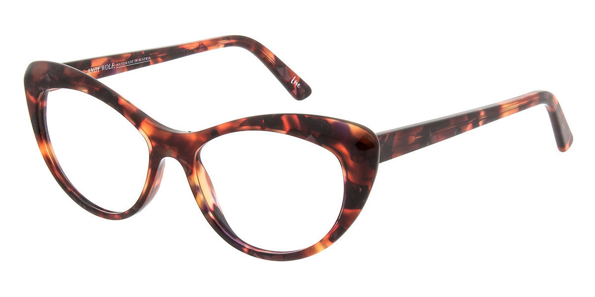 Andy Wolf® 5088 AW 5088 C 50 - Red/Brown C Eyeglasses