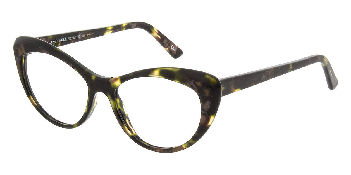 Andy Wolf® 5088 AW 5088 F 50 - Green/Brown F Eyeglasses