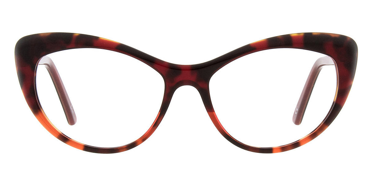 Andy Wolf® 5088 AW 5088 H 50 - Red/Black H Eyeglasses