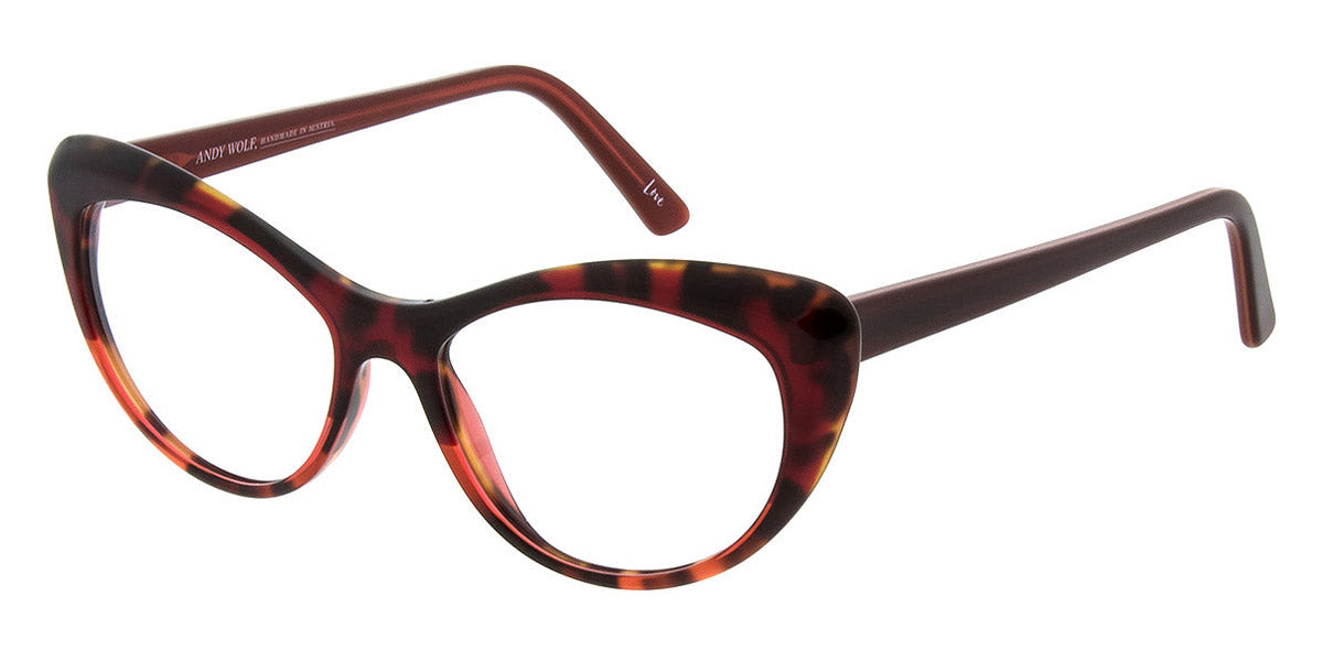 Andy Wolf® 5088 AW 5088 H 50 - Red/Black H Eyeglasses