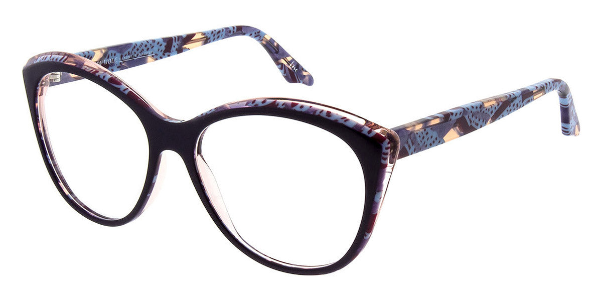 Andy Wolf® 5089 AW 5089 E 56 - Black/Colorful E Eyeglasses