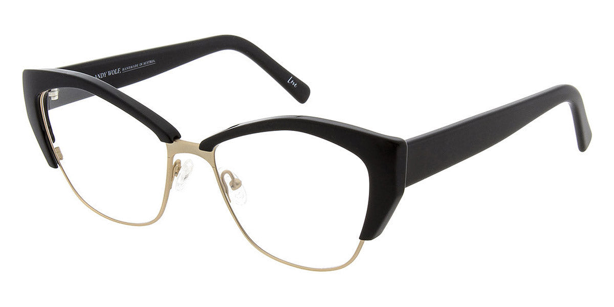 Andy Wolf® 5093 AW 5093 A 56 - Black/Gold A Eyeglasses