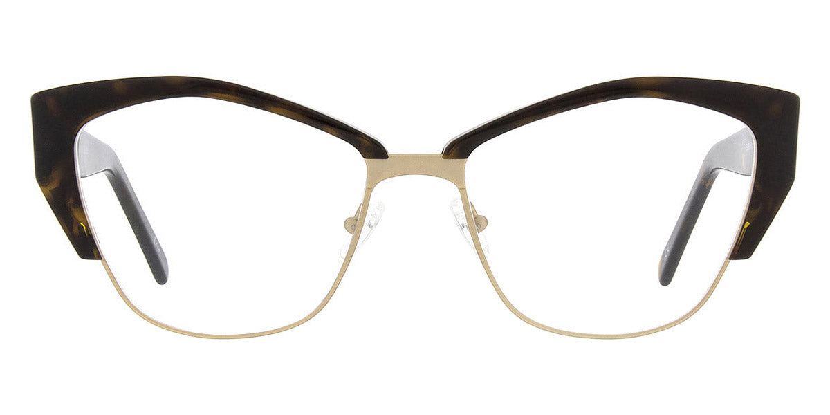 Andy Wolf® 5093 AW 5093 B 56 - Brown/Gold B Eyeglasses