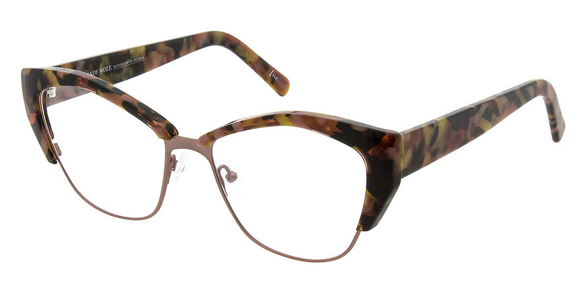 Andy Wolf® 5093 AW 5093 C 56 - Berry/Gold C Eyeglasses