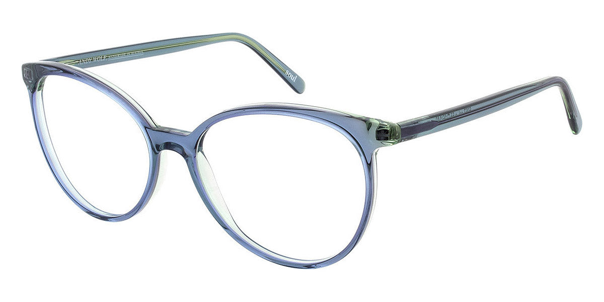 Andy Wolf® 5097 AW 5097 E 55 - Blue E Eyeglasses