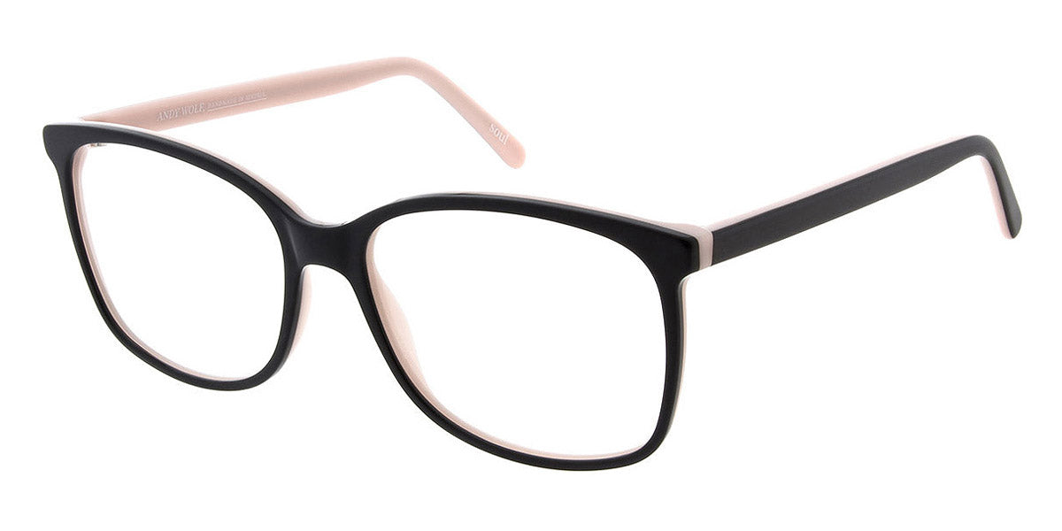 Andy Wolf® 5100 AW 5100 F 56 - Black/Pink F Eyeglasses