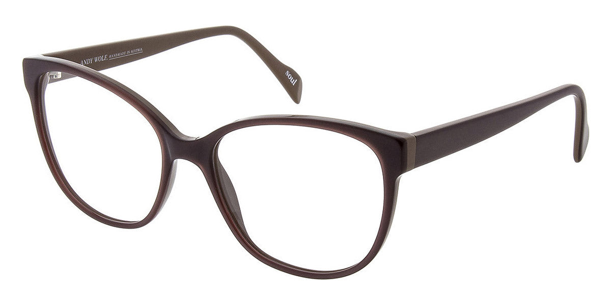 Andy Wolf® 5101 AW 5101 D 55 - Brown D Eyeglasses