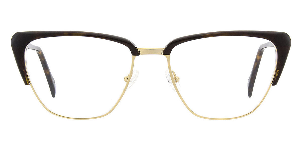 Andy Wolf® 5102 AW 5102 B 55 - Brown/Gold B Eyeglasses