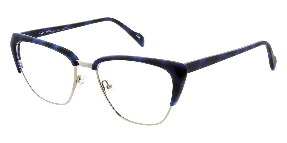 Andy Wolf® 5102 AW 5102 C 55 - Blue/Silver C Eyeglasses