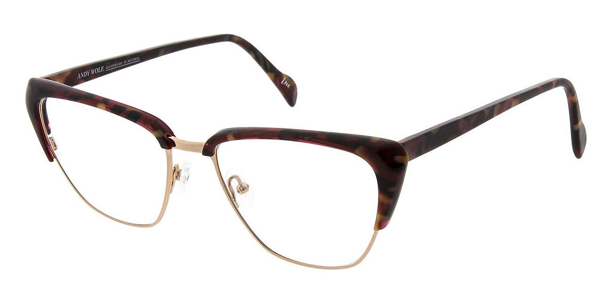 Andy Wolf® 5102 AW 5102 D 55 - Berry/Rosegold D Eyeglasses