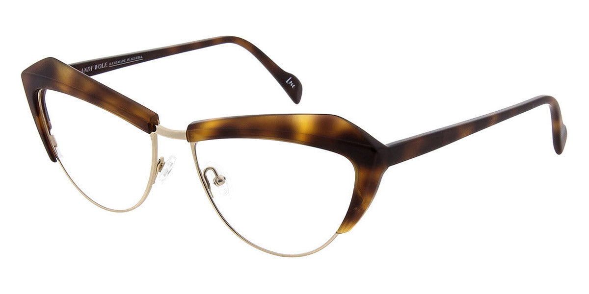 Andy Wolf® 5103 AW 5103 B 57 - Brown/Gold B Eyeglasses