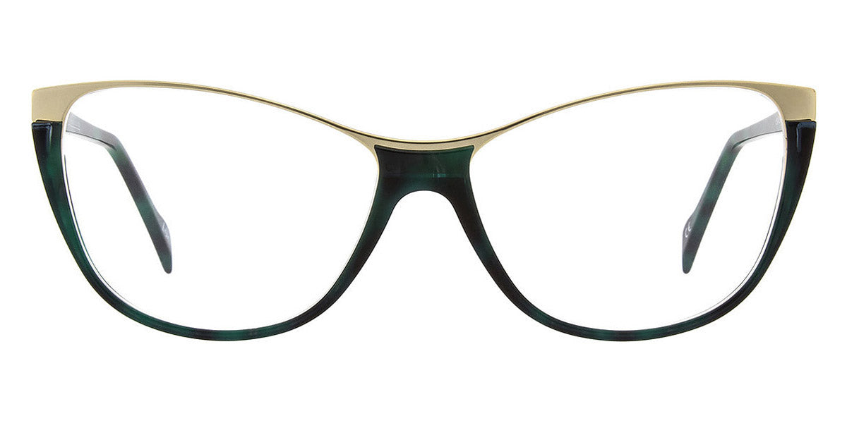 Andy Wolf® 5104 AW 5104 C 57 - Teal/Gold C Eyeglasses