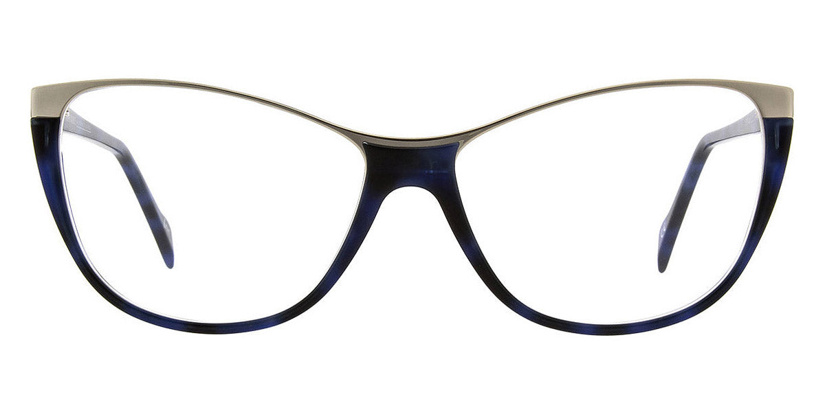 Andy Wolf® 5104 AW 5104 D 57 - Blue/Silver D Eyeglasses