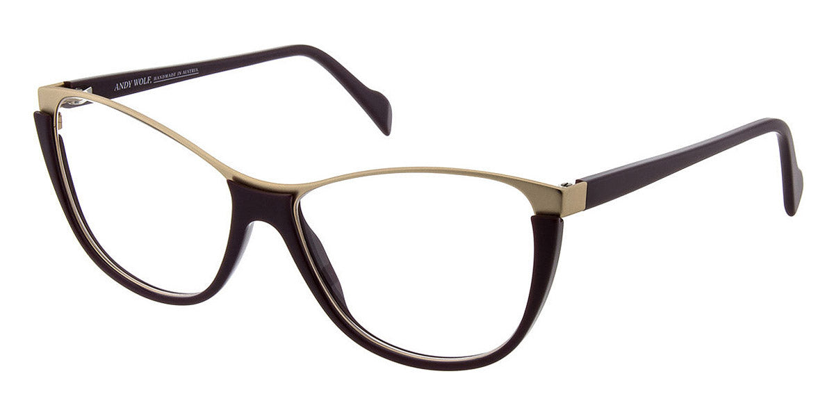 Andy Wolf® 5104 AW 5104 M 57 - Violet/Gold M Eyeglasses