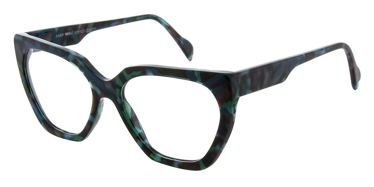 Andy Wolf® 5107 AW 5107 06 56 - Teal/Brown 06 Eyeglasses