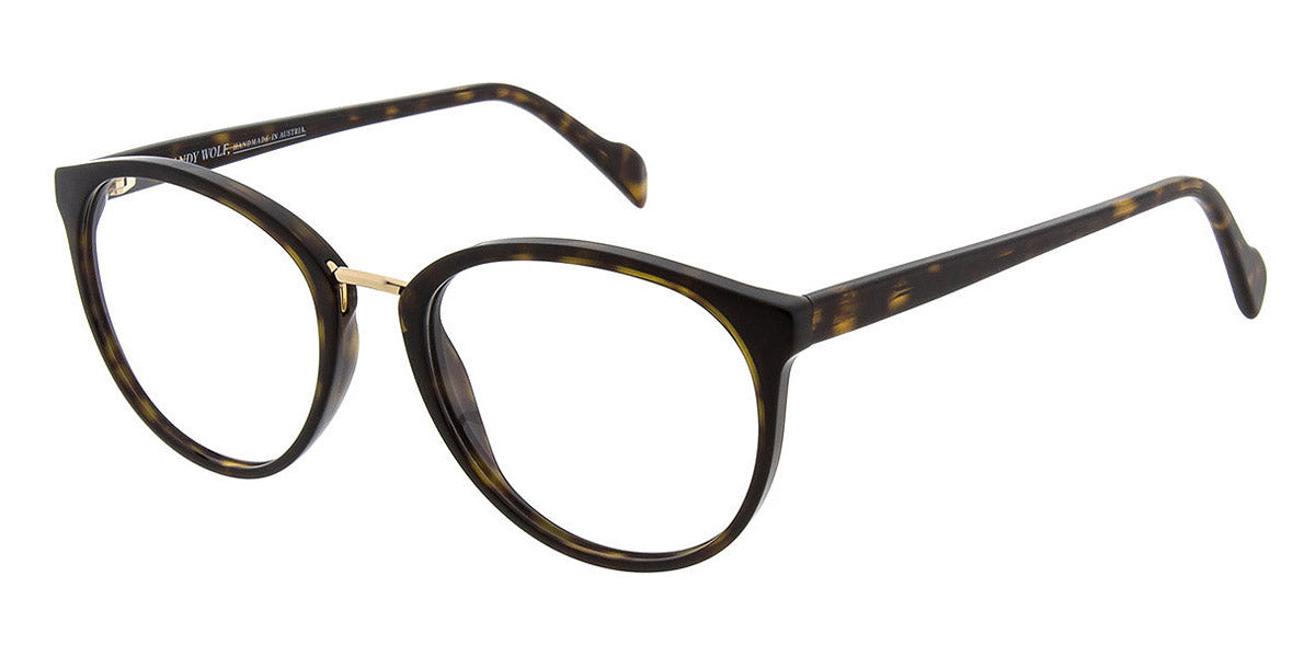 Andy Wolf® 5114 AW 5114 02 52 - Brown/Gold 02 Eyeglasses