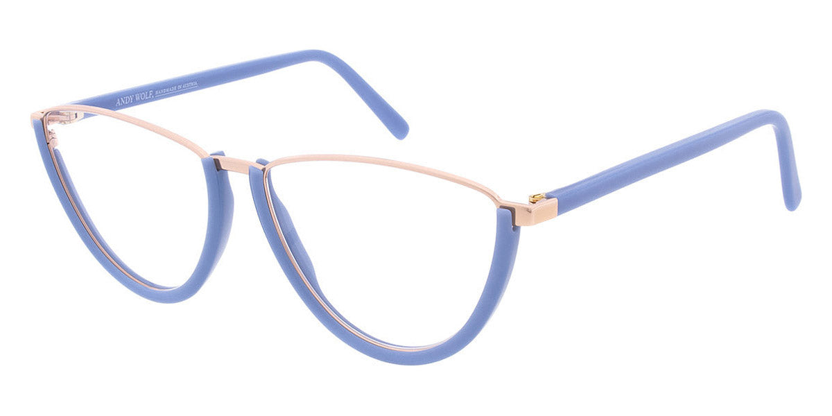 Andy Wolf® 5128 AW 5128 04 56 - Blue/Rosegold 04 Eyeglasses