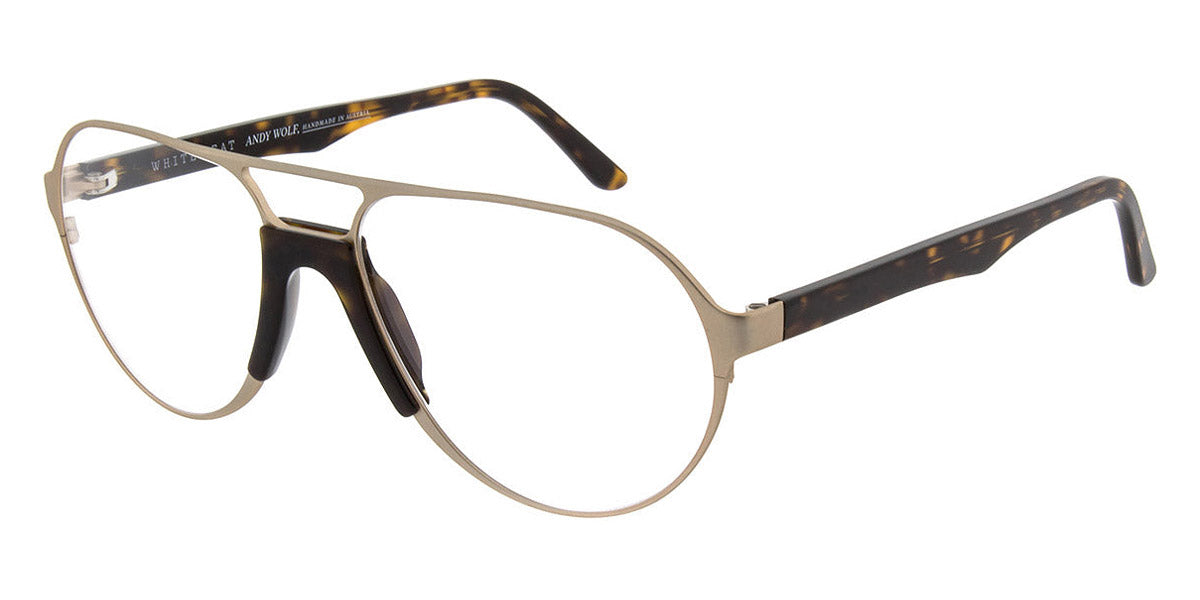 Andy Wolf® Adams AW Adams B 59 - Gold/Brown B Eyeglasses