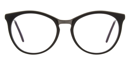 Andy Wolf® Agam AW Agam 01 52 - Black/Gun 01 Eyeglasses