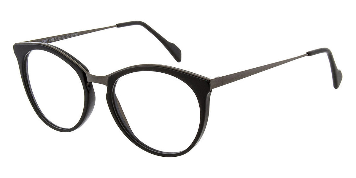 Andy Wolf® Agam AW Agam 01 52 - Black/Gun 01 Eyeglasses