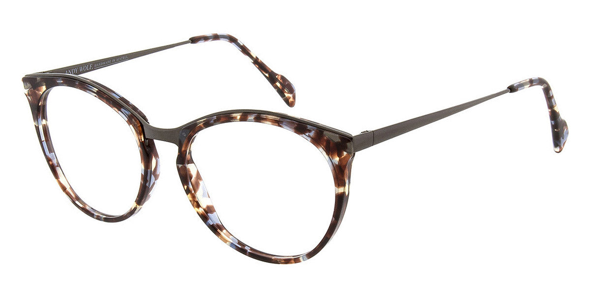 Andy Wolf® Agam AW Agam 04 52 - Brown/Gun 04 Eyeglasses