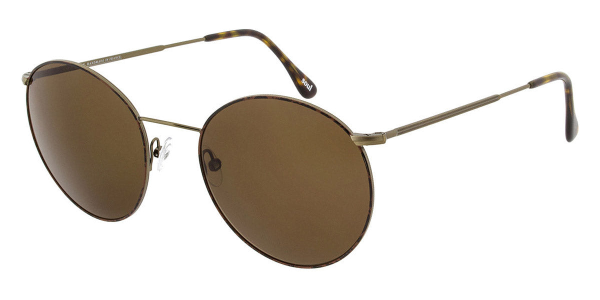 Andy Wolf® AMIRA Sun AW AMIRA Sun E 53 - Gold/Brown E Sunglasses