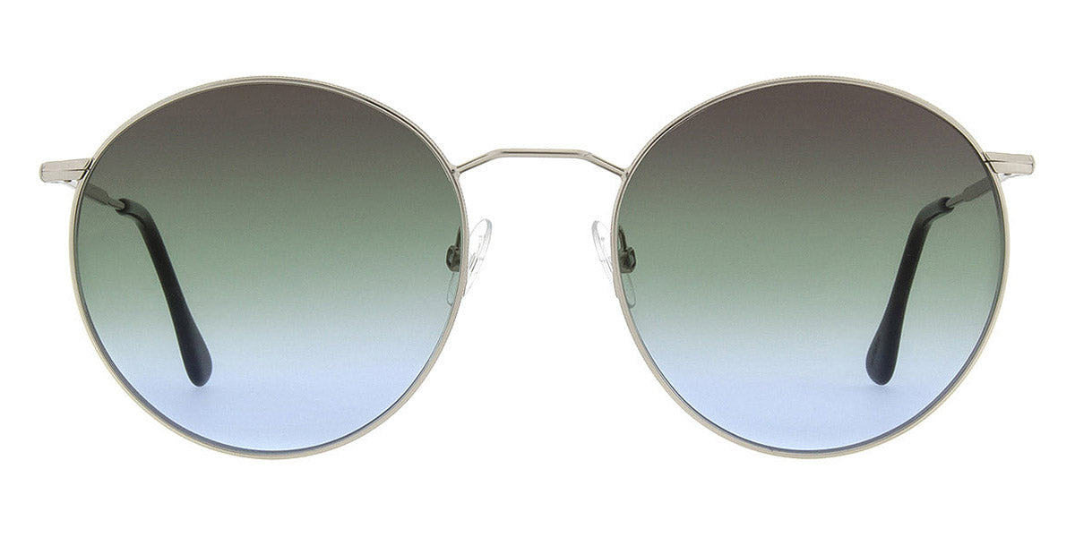 Andy Wolf® Amira Sun AW AMIRA Sun Q 53 - Silver/Teal Q Sunglasses