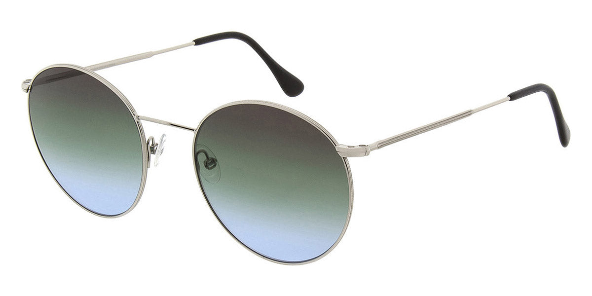 Andy Wolf® AMIRA Sun AW AMIRA Sun Q 53 - Silver/Teal Q Sunglasses