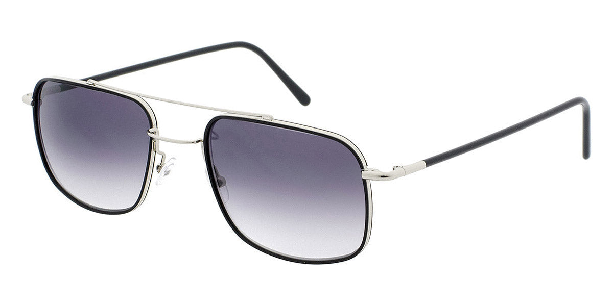 Andy Wolf® Amon H. Sun AW Amon H. Sun A 57 - Silver/Black A Sunglasses