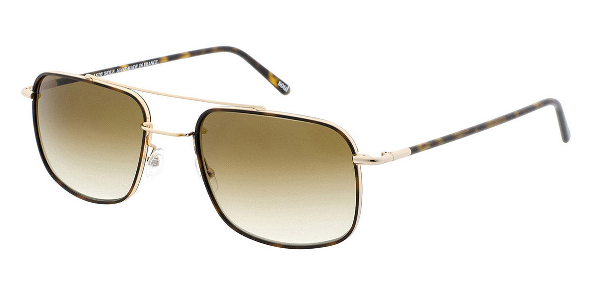 Andy Wolf® Amon H. Sun AW Amon H. Sun B 57 - Gold/Brown B Sunglasses