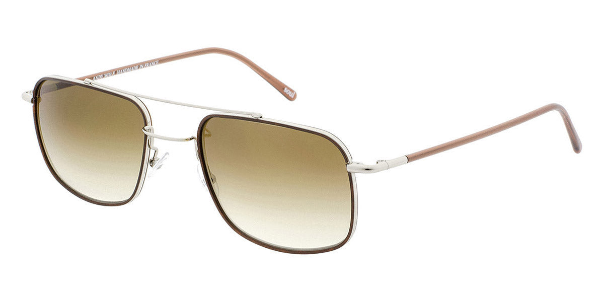 Andy Wolf® Amon H. Sun AW Amon H. Sun C 57 - Silver/Brown C Sunglasses