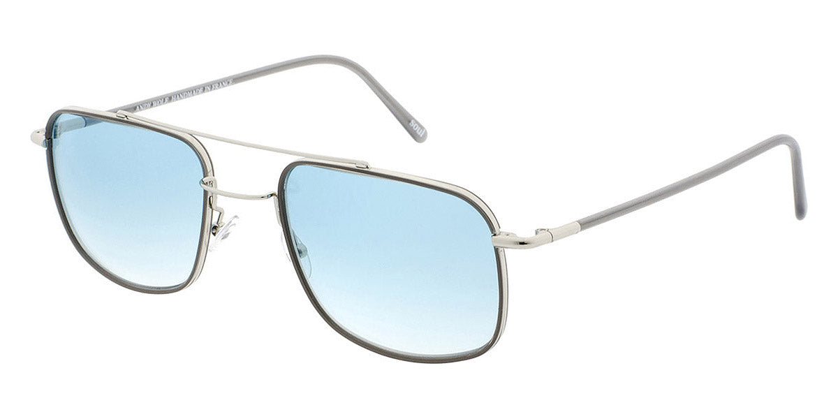 Andy Wolf® Amon H. Sun AW Amon H. Sun E 57 - Silver/Gray E Sunglasses