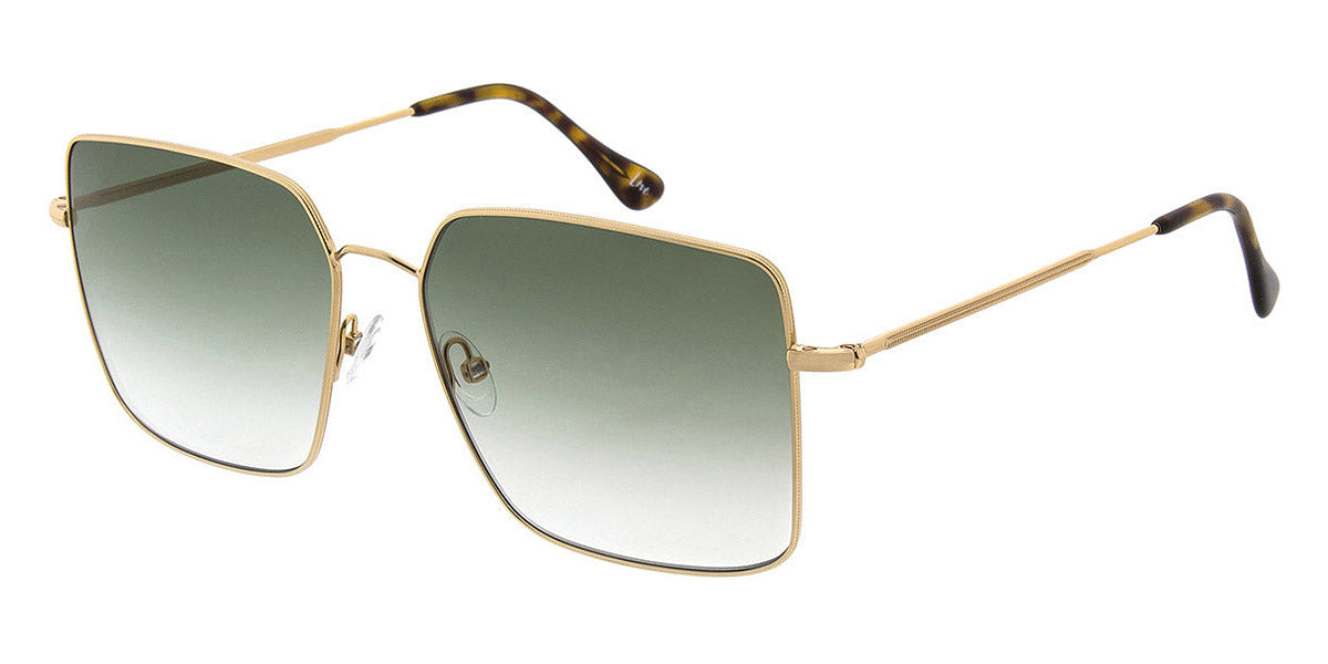 Andy Wolf® Anne Sun AW Anne Sun B 58 - Gold/Green B Sunglasses