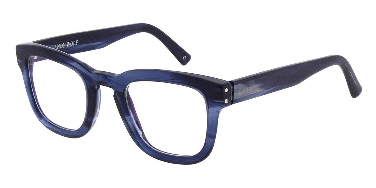 Andy Wolf® AW01 AW AW01 09 49 - Blue/Silver 09 Eyeglasses