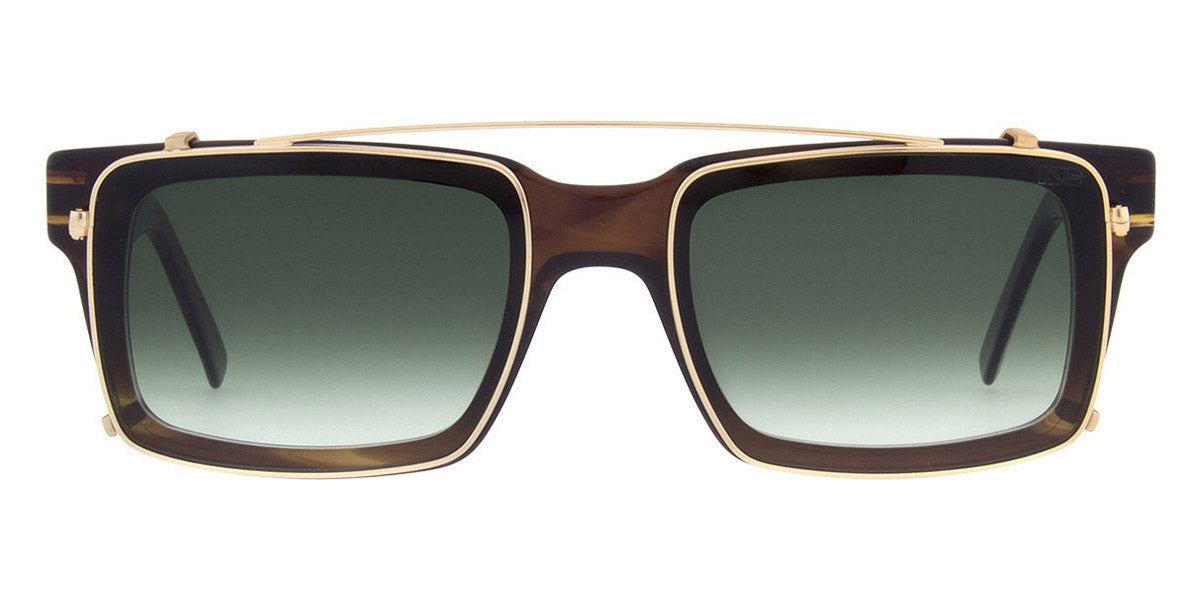 Andy Wolf® AW04 Clip AW AW04 Clip 02 56 - Gold/Green 02 Sunglasses