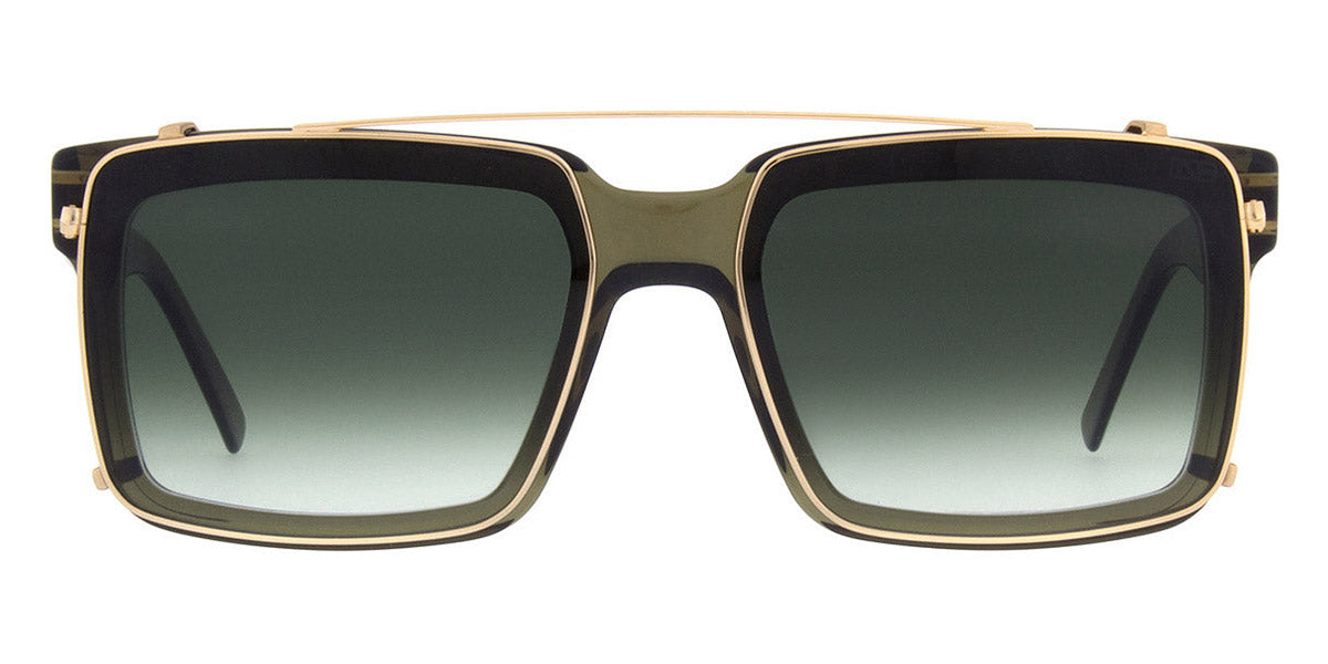 Andy Wolf® AW05 Clip AW AW05 Clip 02 61 - Gold/Green 02 Sunglasses