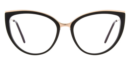 Andy Wolf® Campbell AW Campbell 01 55 - Black/Rosegold 01 Eyeglasses